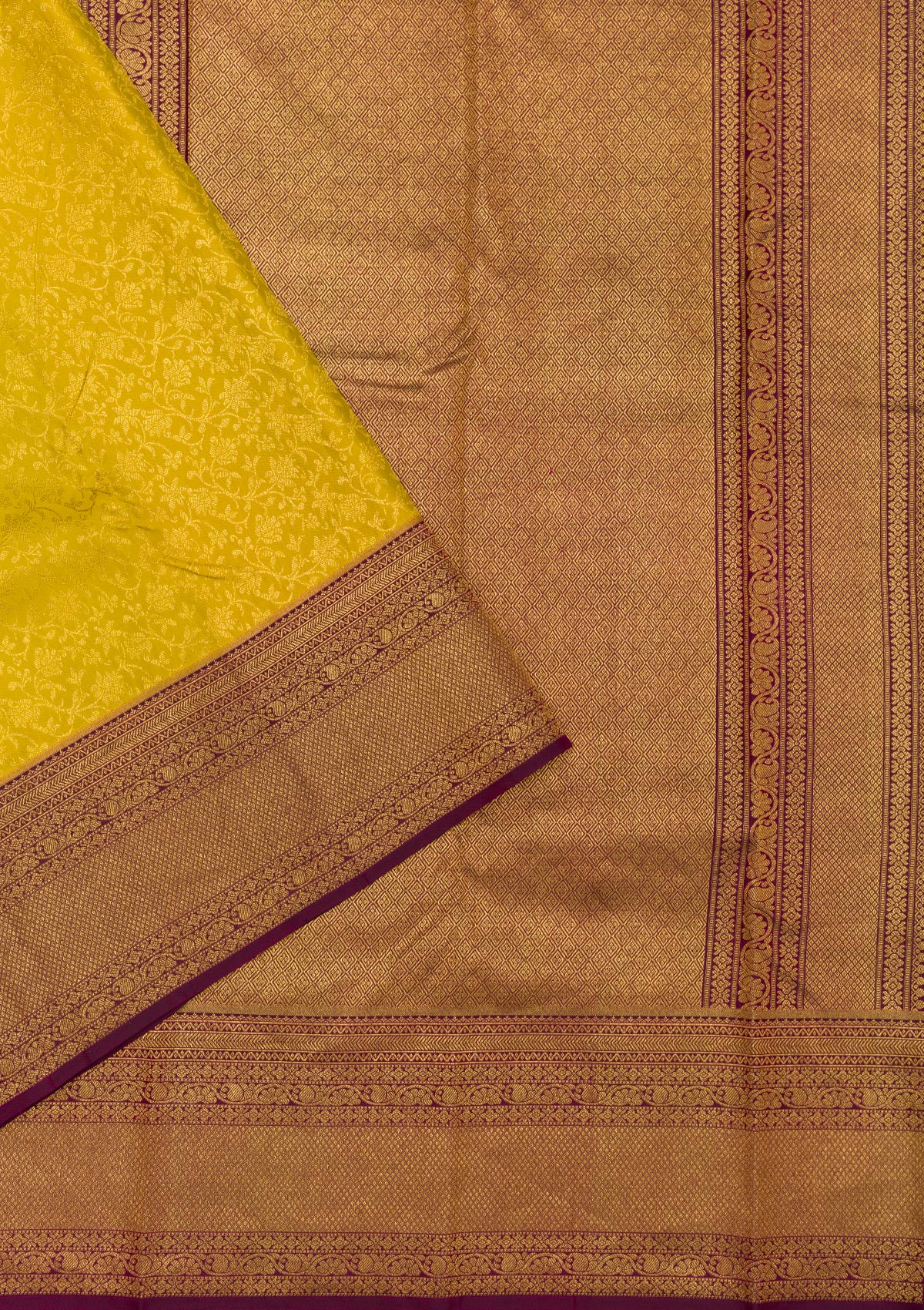 Mehendi Zariwork Pure Silk Saree-Koskii