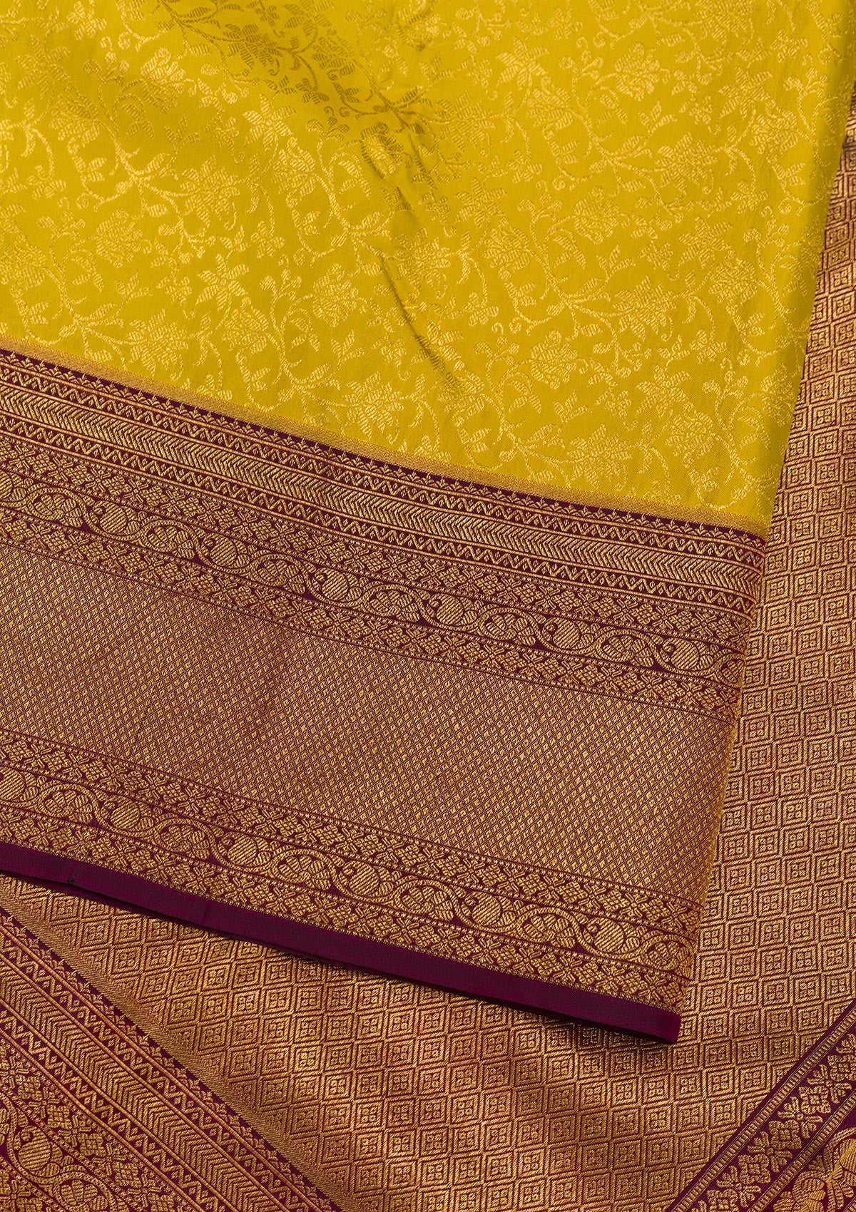 Mehendi Zariwork Pure Silk Saree-Koskii