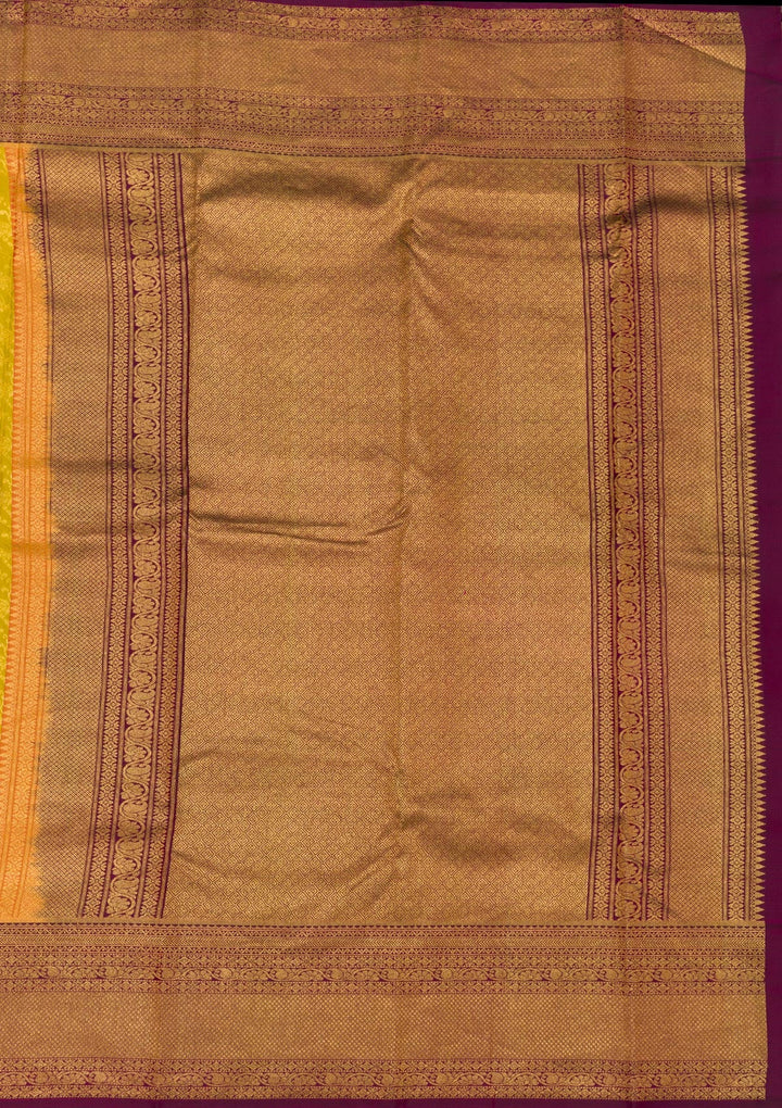 Mehendi Zariwork Pure Silk Saree-Koskii