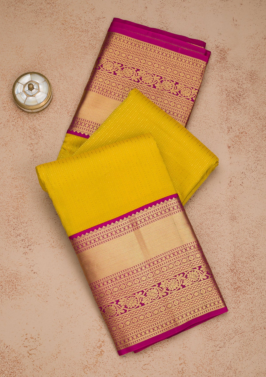 Mehendi Zariwork Pure Silk Saree-Koskii