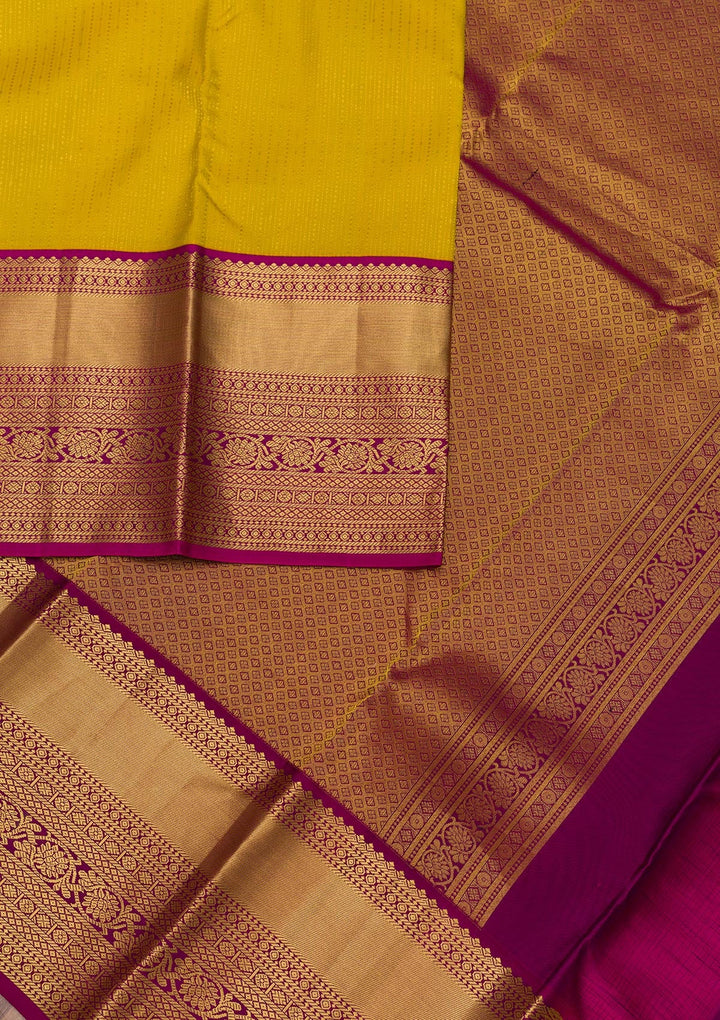 Mehendi Zariwork Pure Silk Saree-Koskii