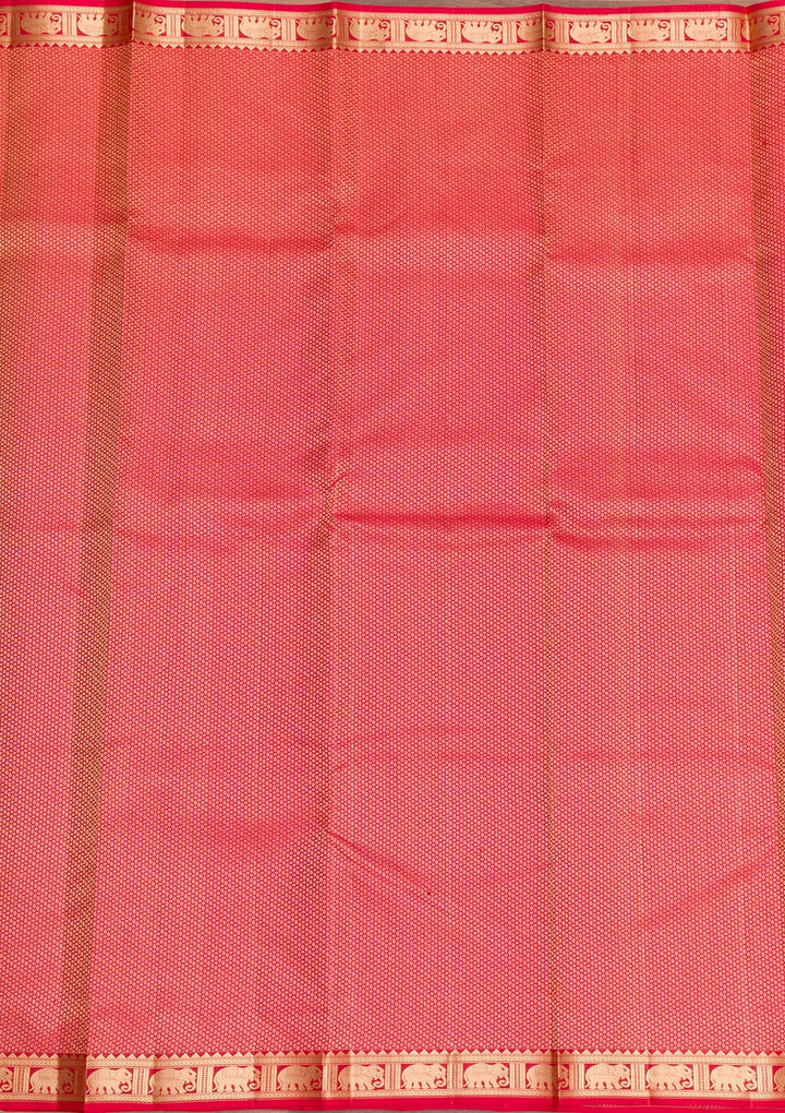 Mehendi Zariwork Pure Silk Saree-Koskii