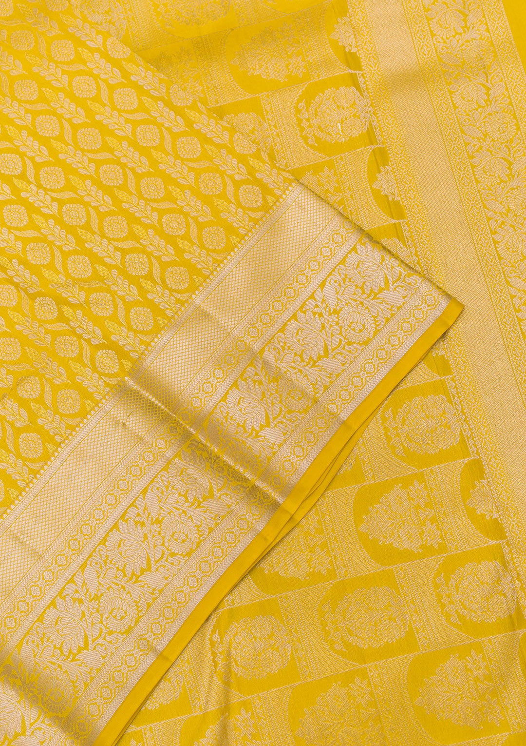 Mehendi Zariwork Pure Silk Saree-Koskii