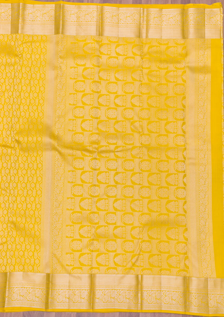 Mehendi Zariwork Pure Silk Saree-Koskii