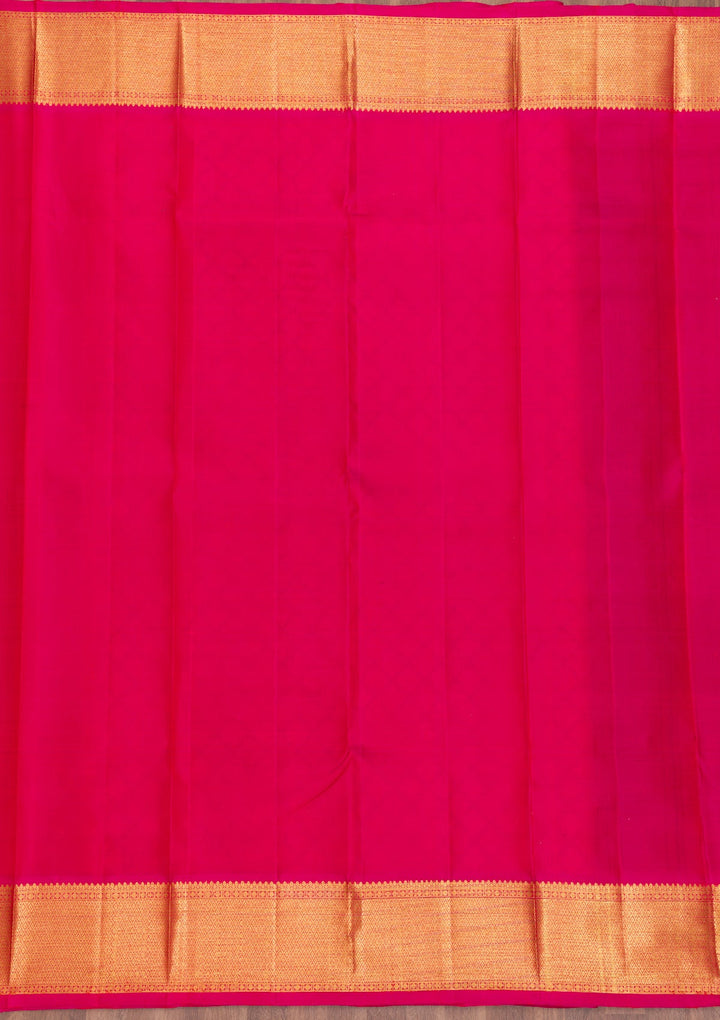 Mehendi Zariwork Pure Silk Saree-Koskii