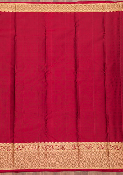 Mehendi Zariwork Pure Silk Saree-Koskii