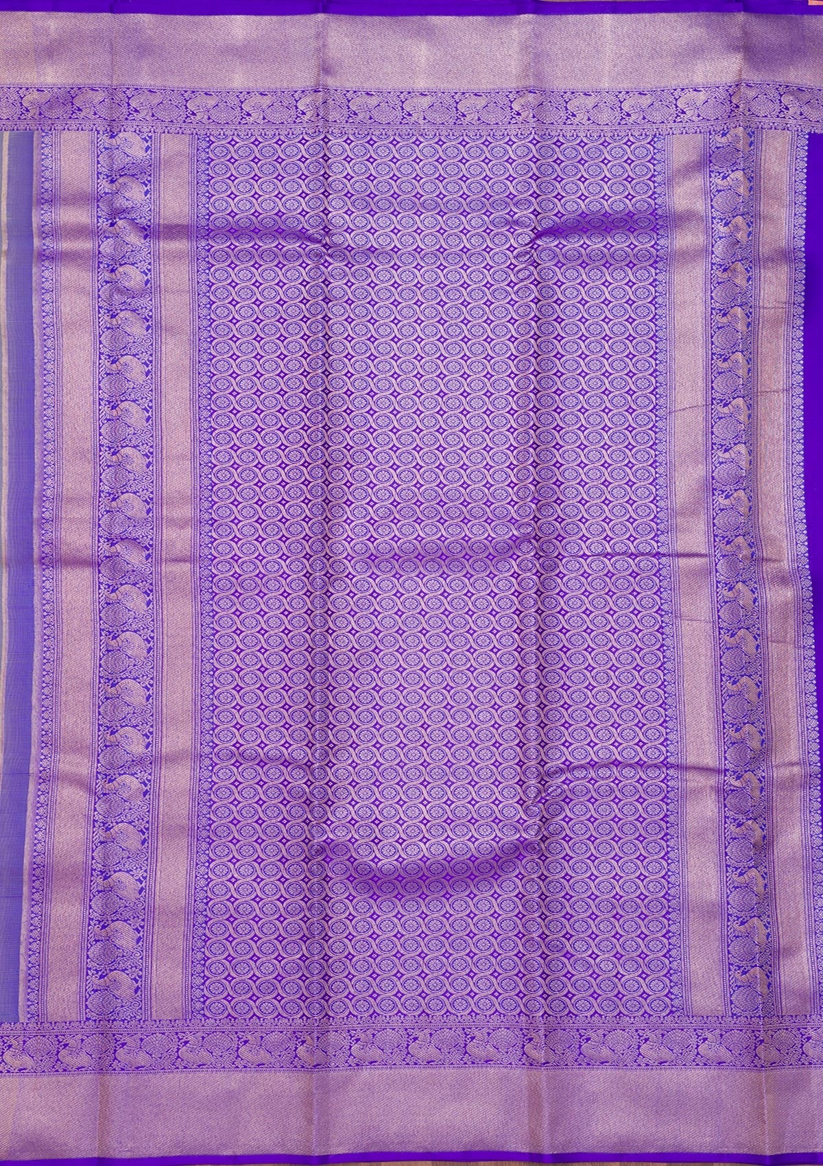 Mehendi Zariwork Pure Silk Saree-Koskii