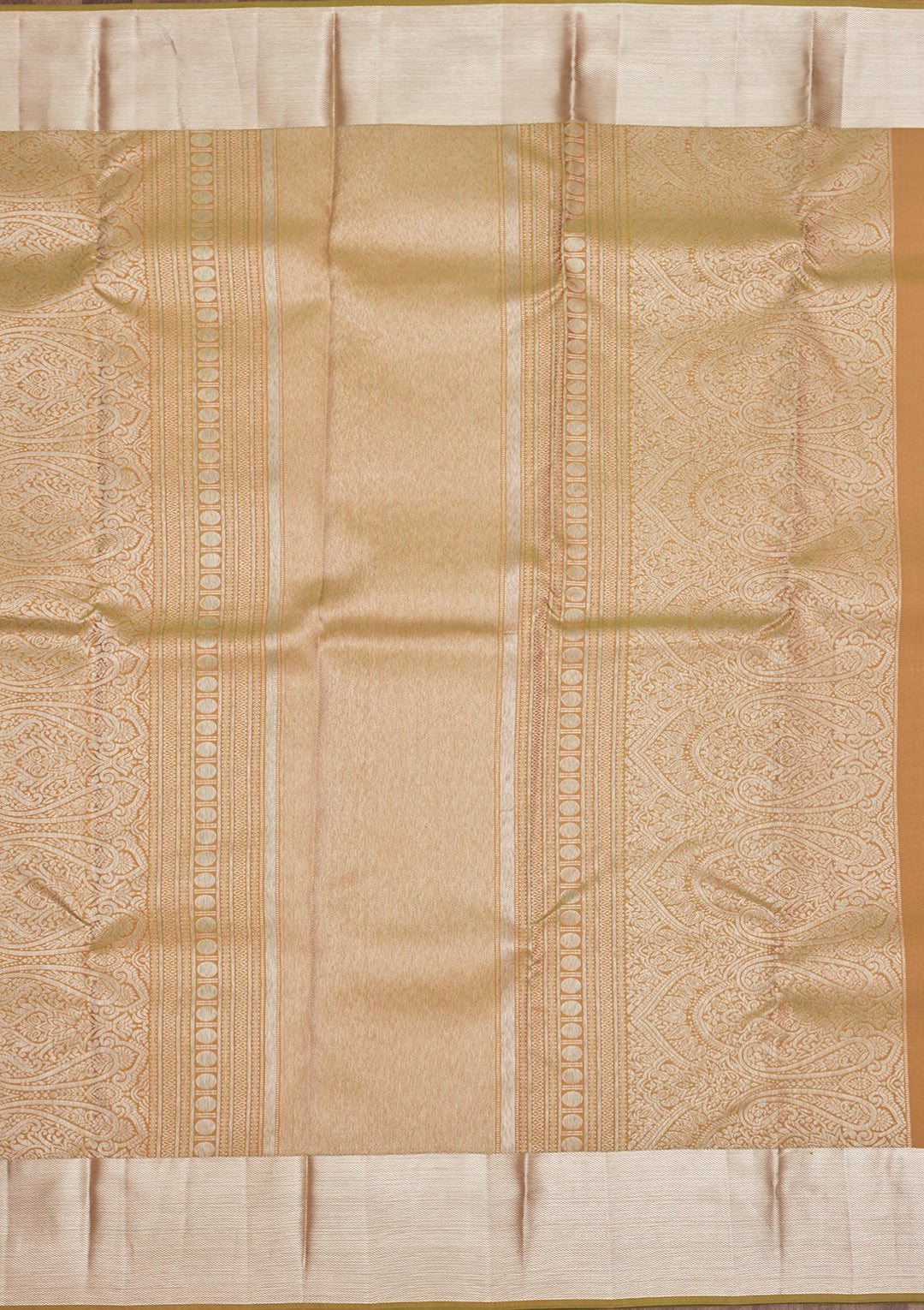 Mehendi Zariwork Pure Silk Saree-Koskii