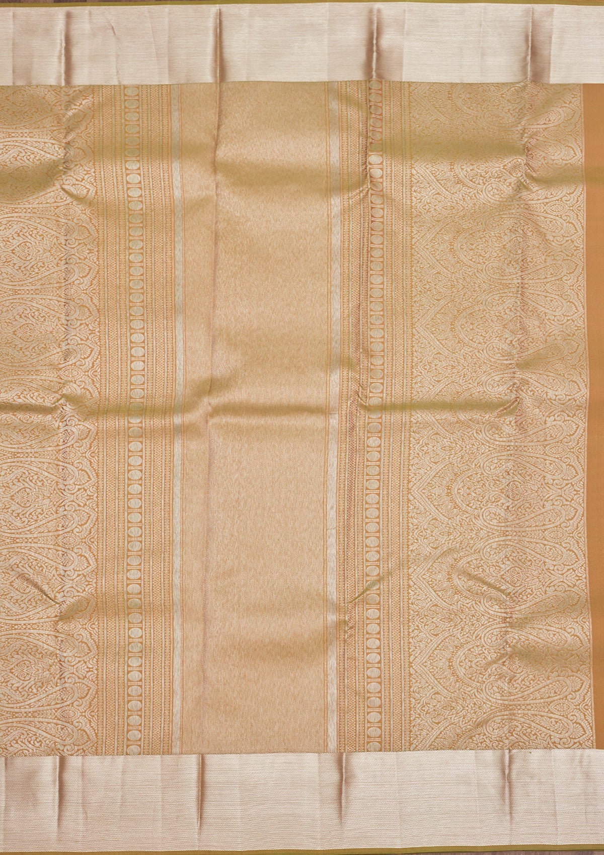 Mehendi Zariwork Pure Silk Saree-Koskii