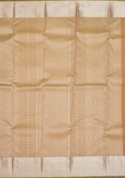 Mehendi Zariwork Pure Silk Saree-Koskii