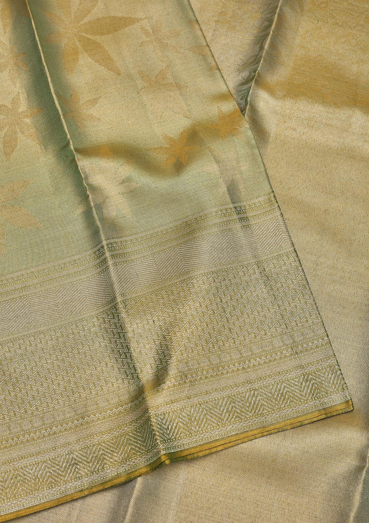 Mehendi Zariwork Pure Silk Saree-Koskii