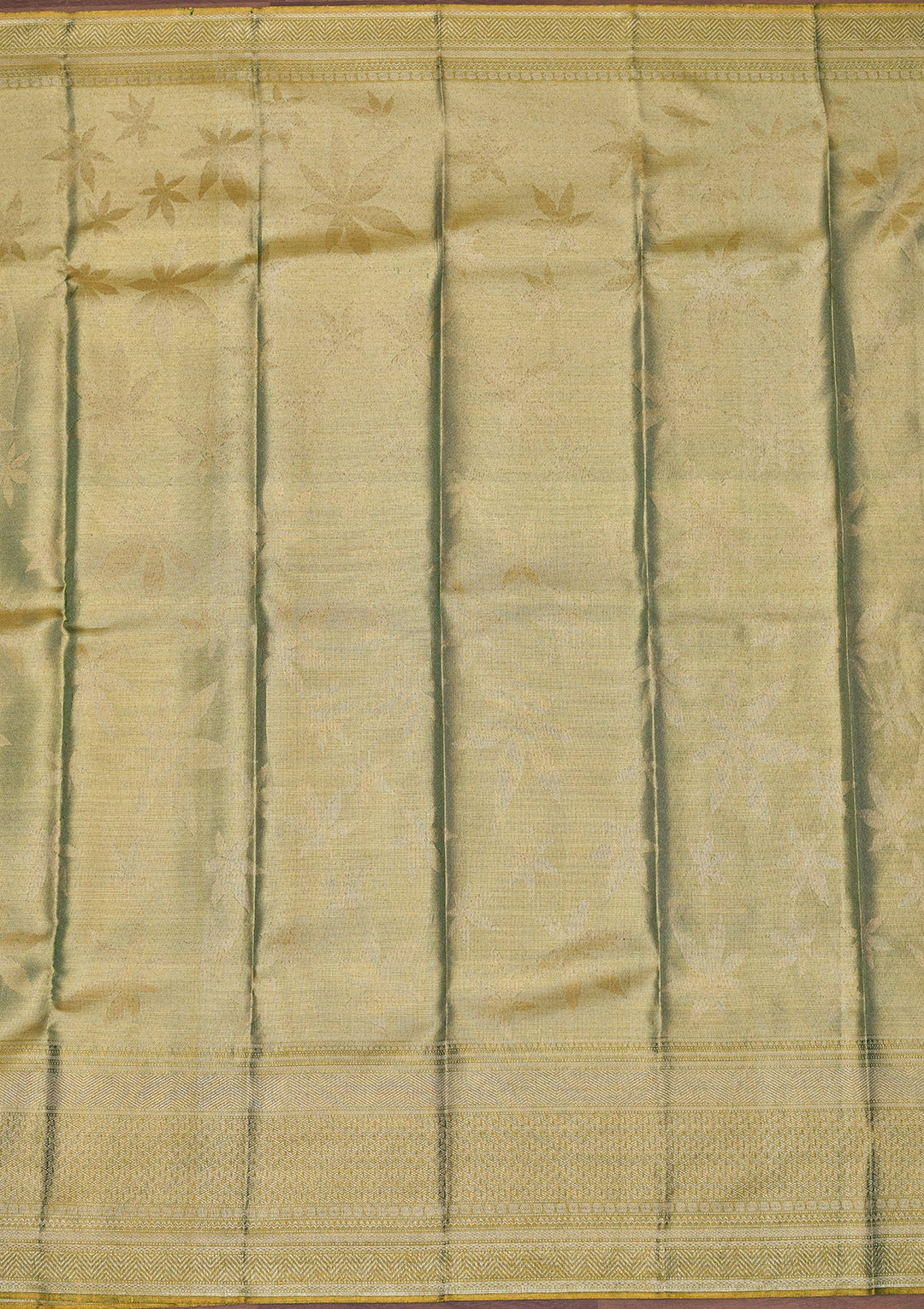 Mehendi Zariwork Pure Silk Saree-Koskii