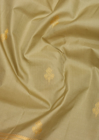 Mehendi Zariwork Pure Silk Saree