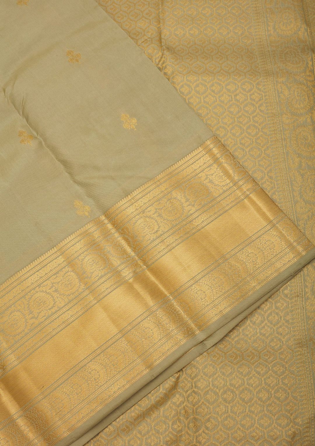 Mehendi Zariwork Pure Silk Saree
