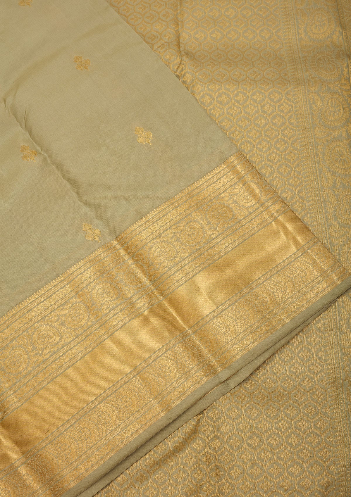 Mehendi Zariwork Pure Silk Saree