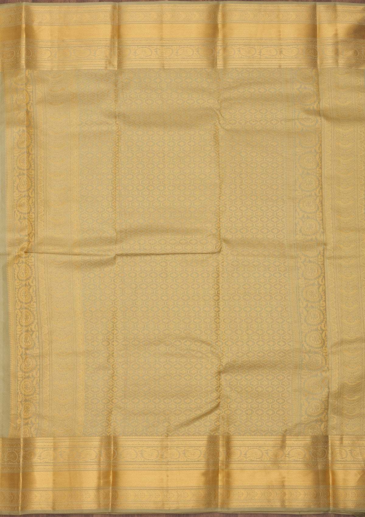 Mehendi Zariwork Pure Silk Saree