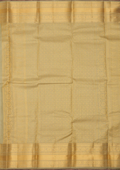 Mehendi Zariwork Pure Silk Saree