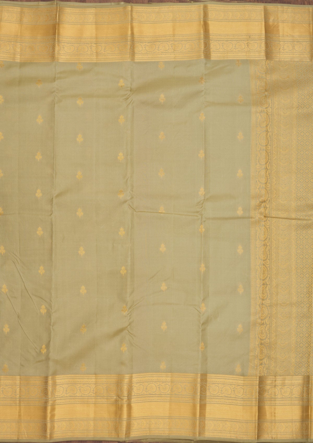 Mehendi Zariwork Pure Silk Saree