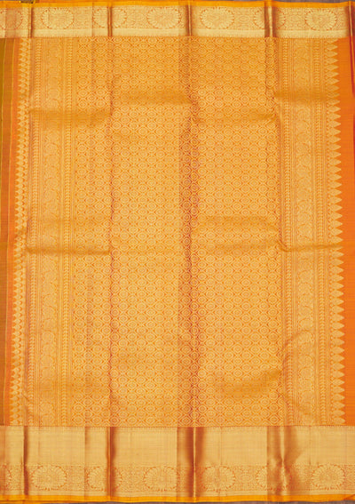 Mehendi Zariwork Pure Silk Saree