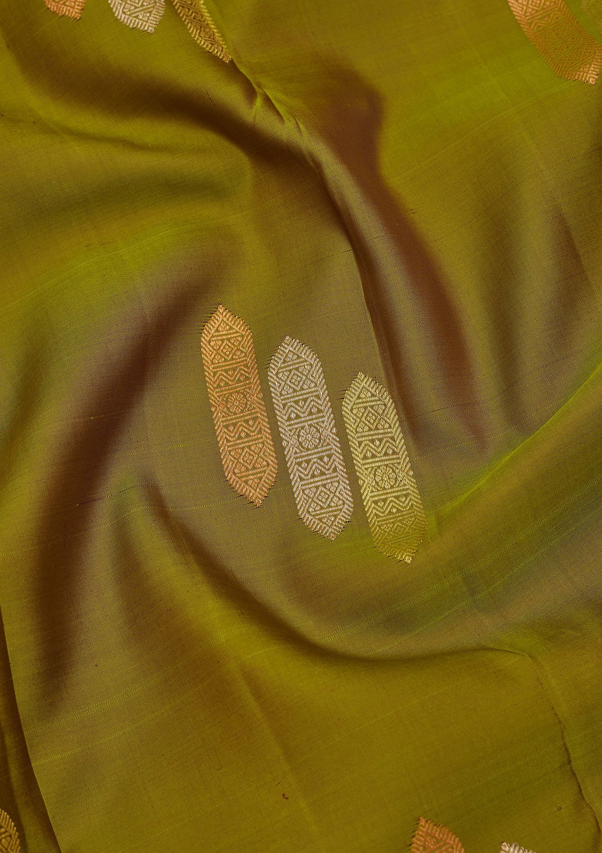 Mehendi Zariwork Pure Silk Saree