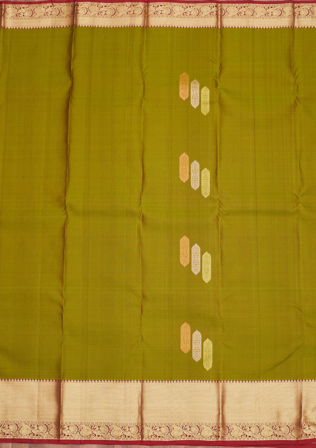 Mehendi Zariwork Pure Silk Saree