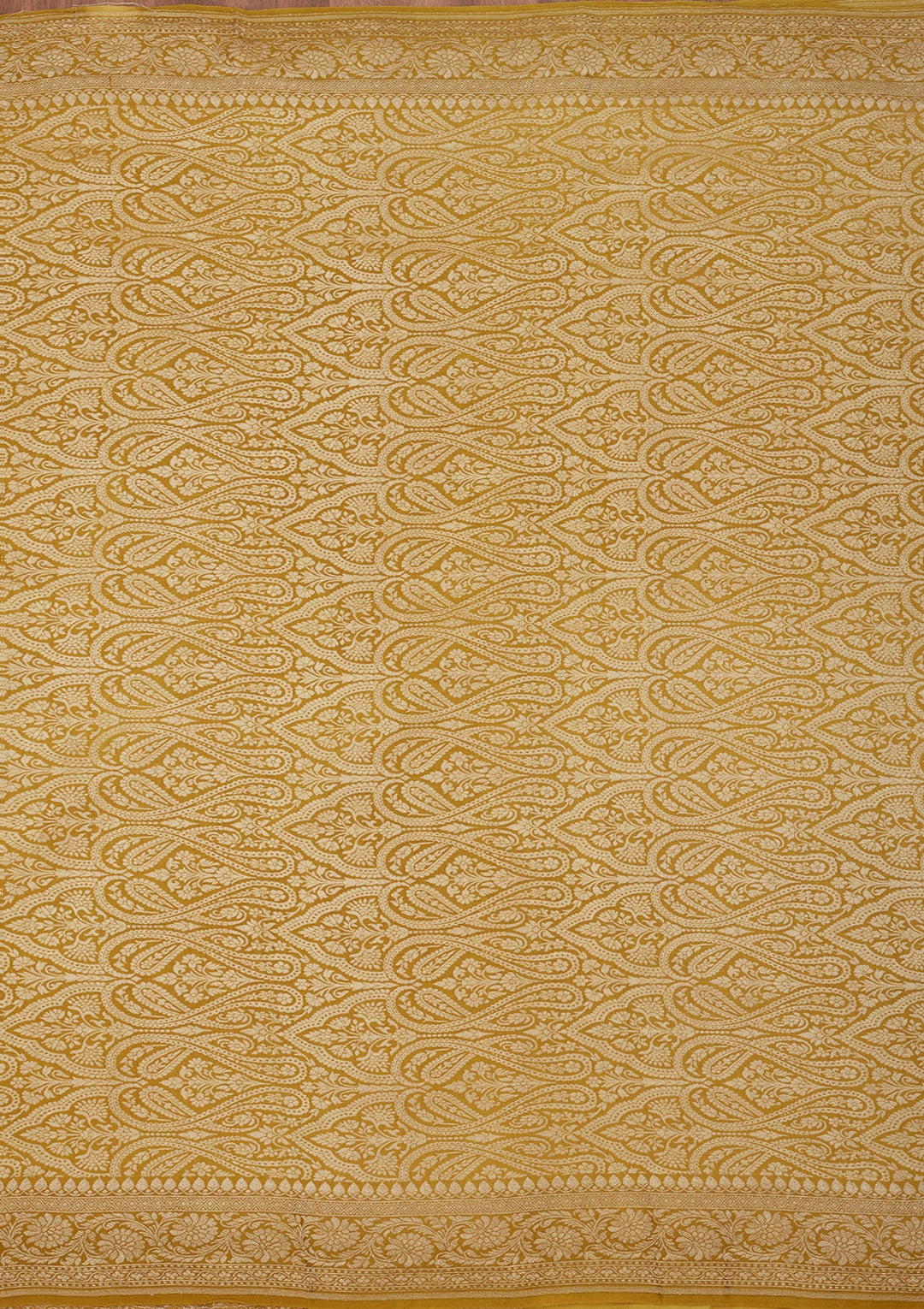 Mehendi Zariwork Pure Silk Saree-Koskii