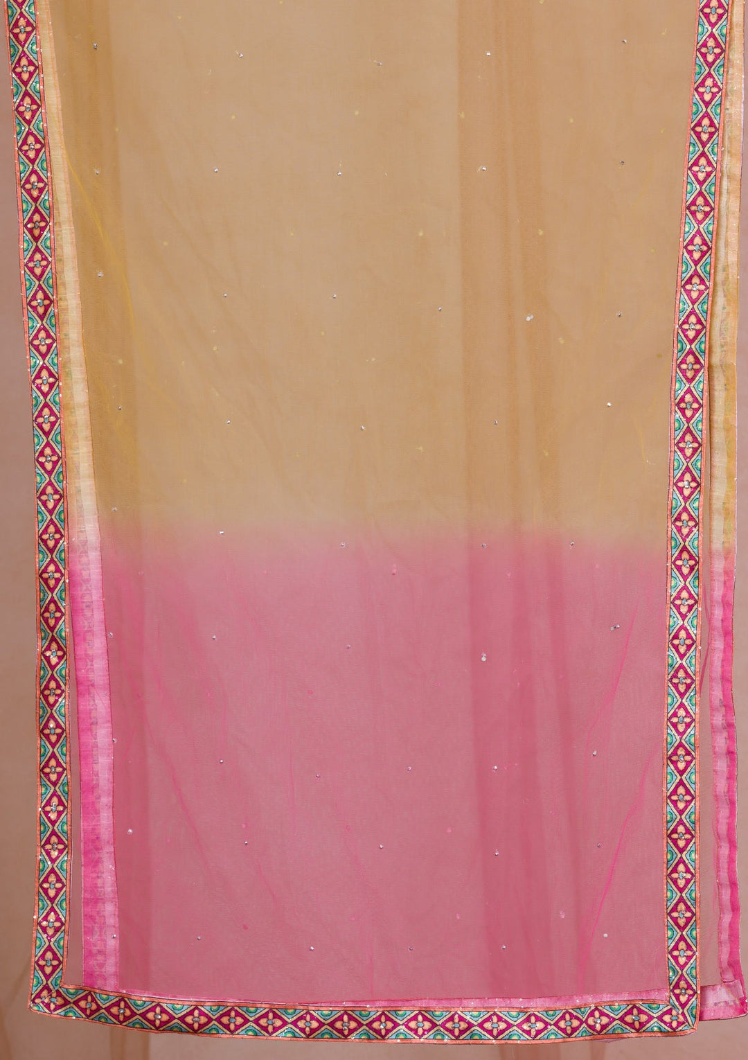 Multi Mirrorwork Banarasi Readymade Lehenga-Koskii