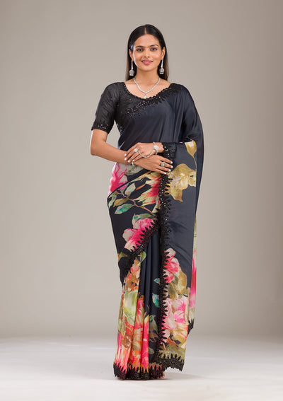 Multi Zariwork Georgette Saree-Koskii