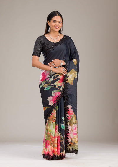 Multi Zariwork Georgette Saree-Koskii