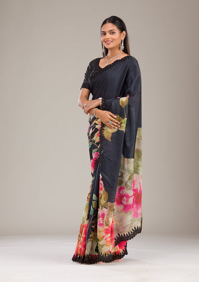 Multi Zariwork Georgette Saree-Koskii