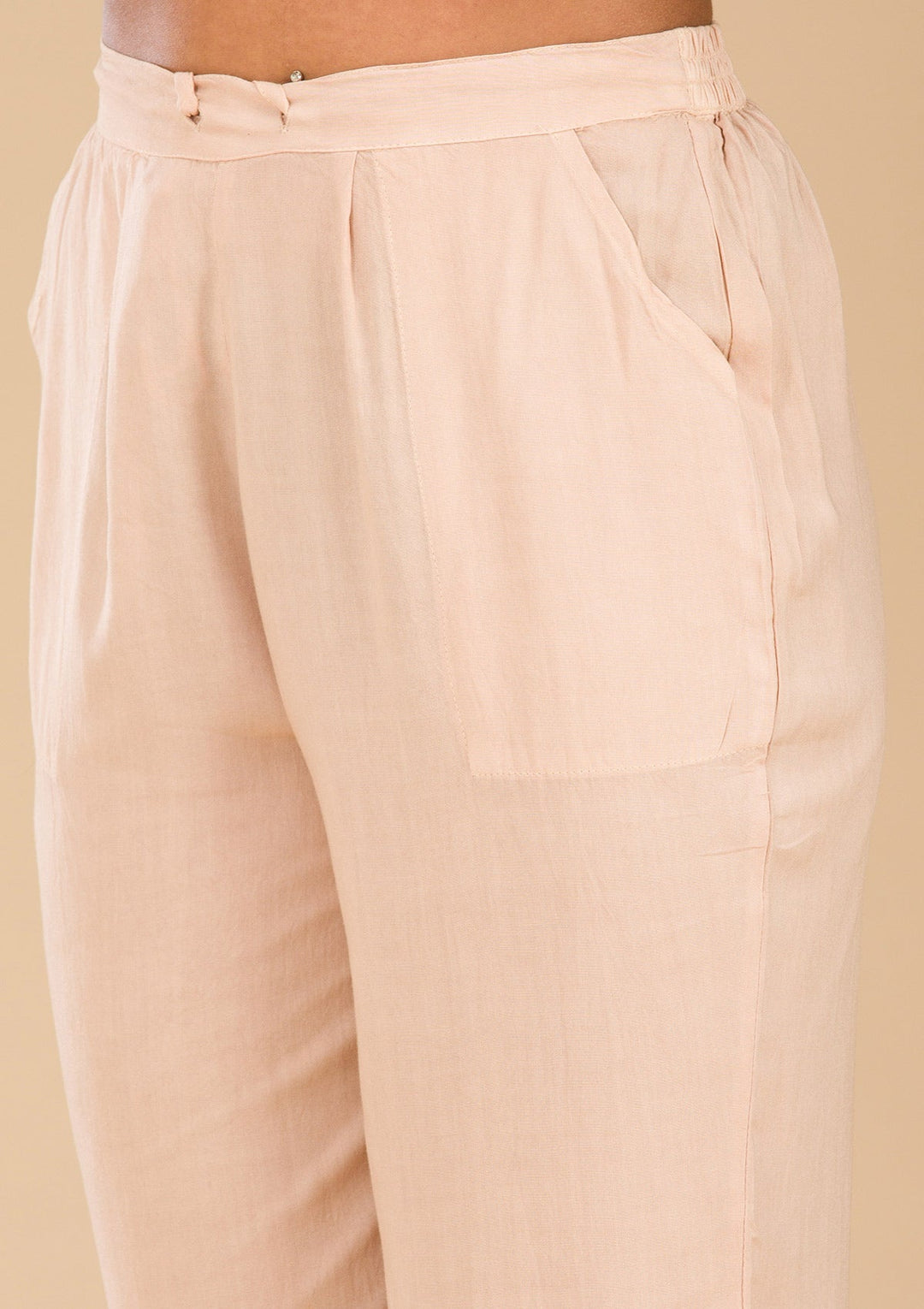 Multi Zariwork Semi Crepe Readymade Salwar Suit