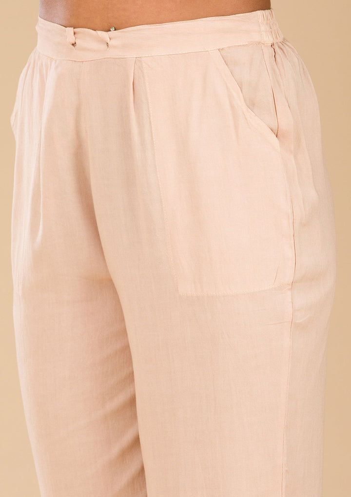 Multi Zariwork Semi Crepe Readymade Salwar Suit