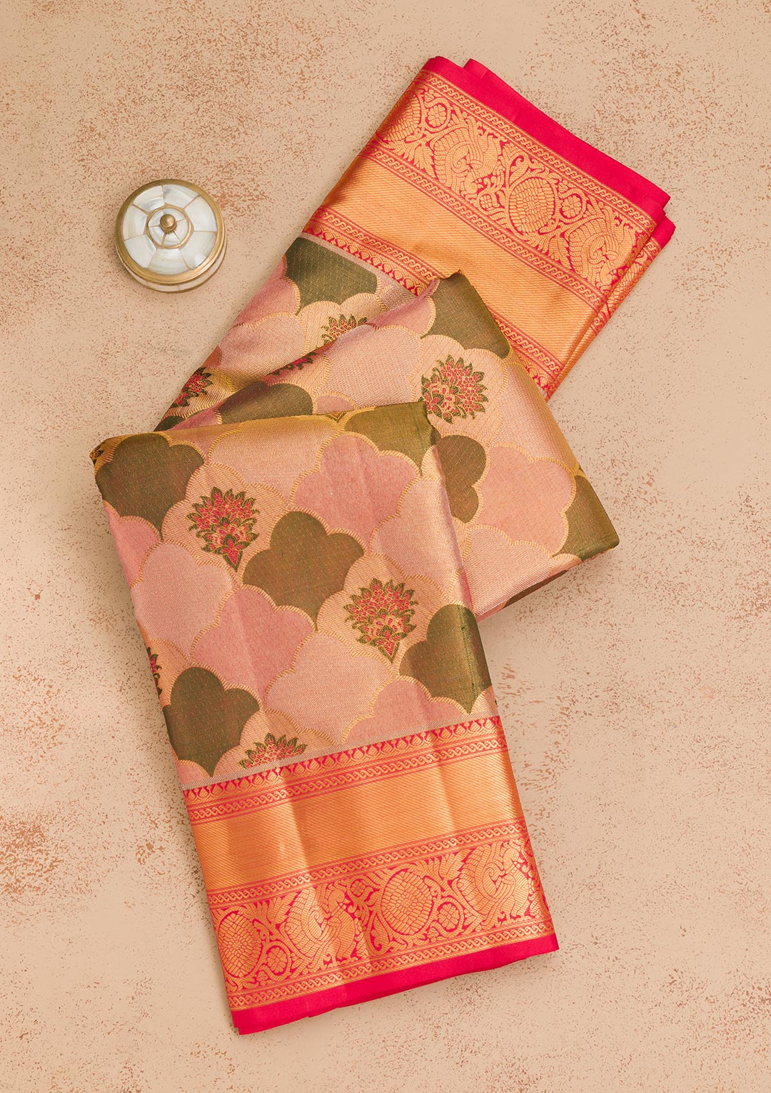 Multi Zariwork Tissue Saree-Koskii
