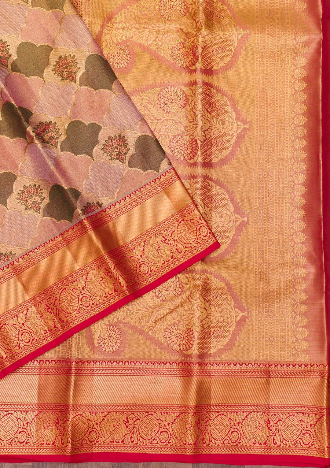 Multi Zariwork Tissue Saree-Koskii