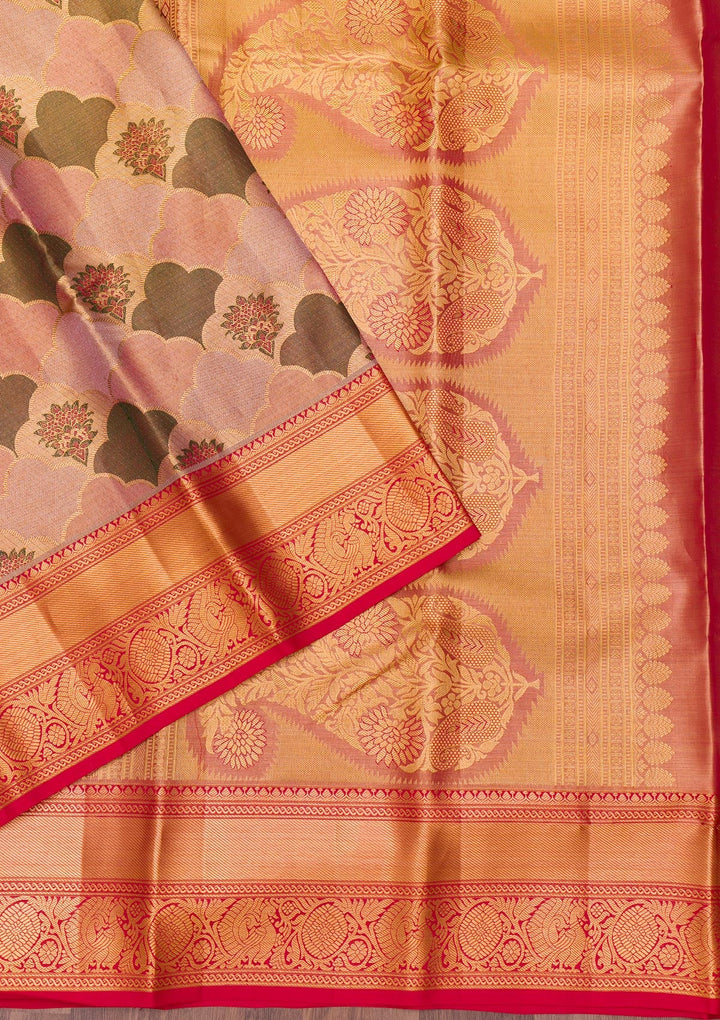 Multi Zariwork Tissue Saree-Koskii