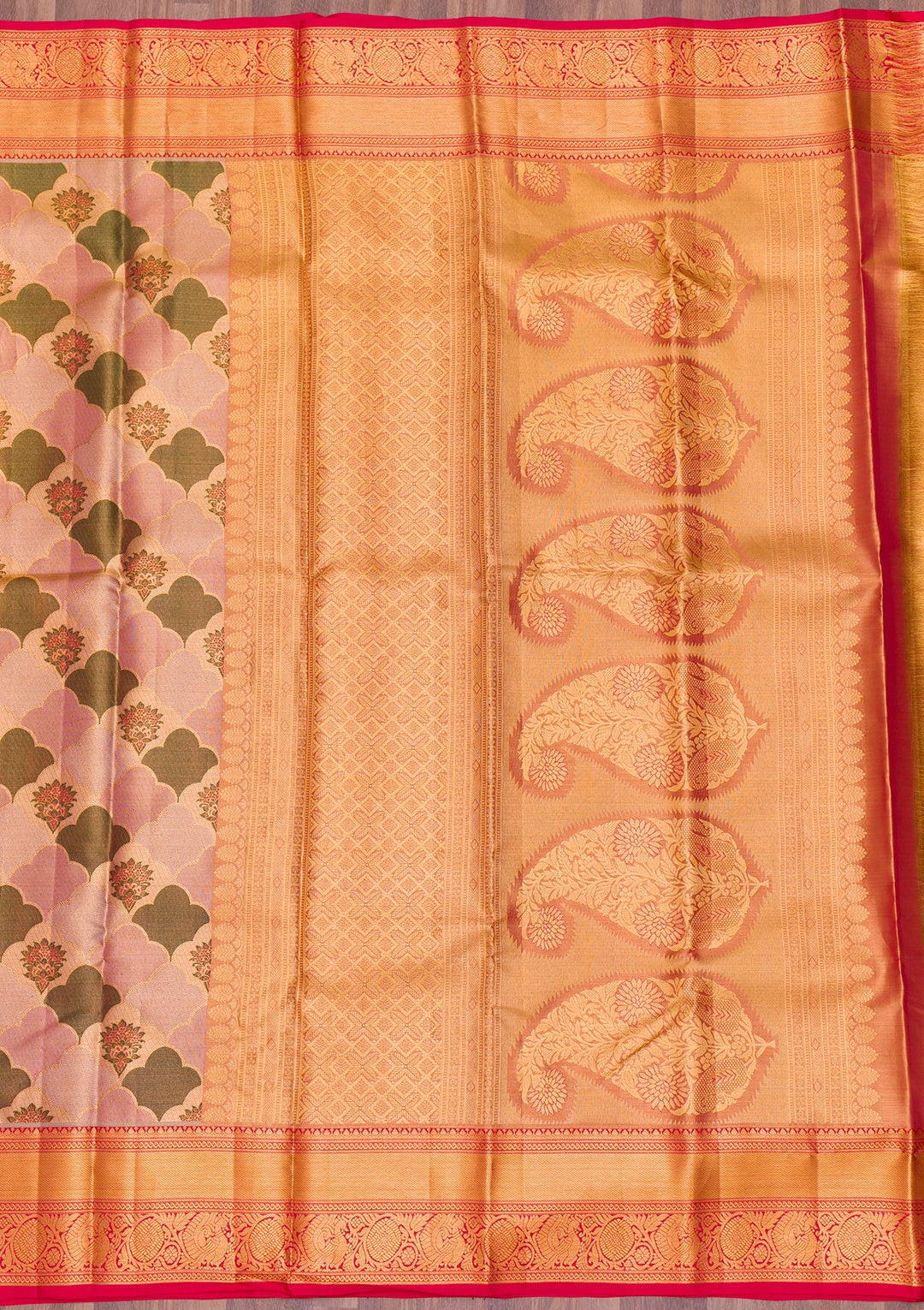 Multi Zariwork Tissue Saree-Koskii