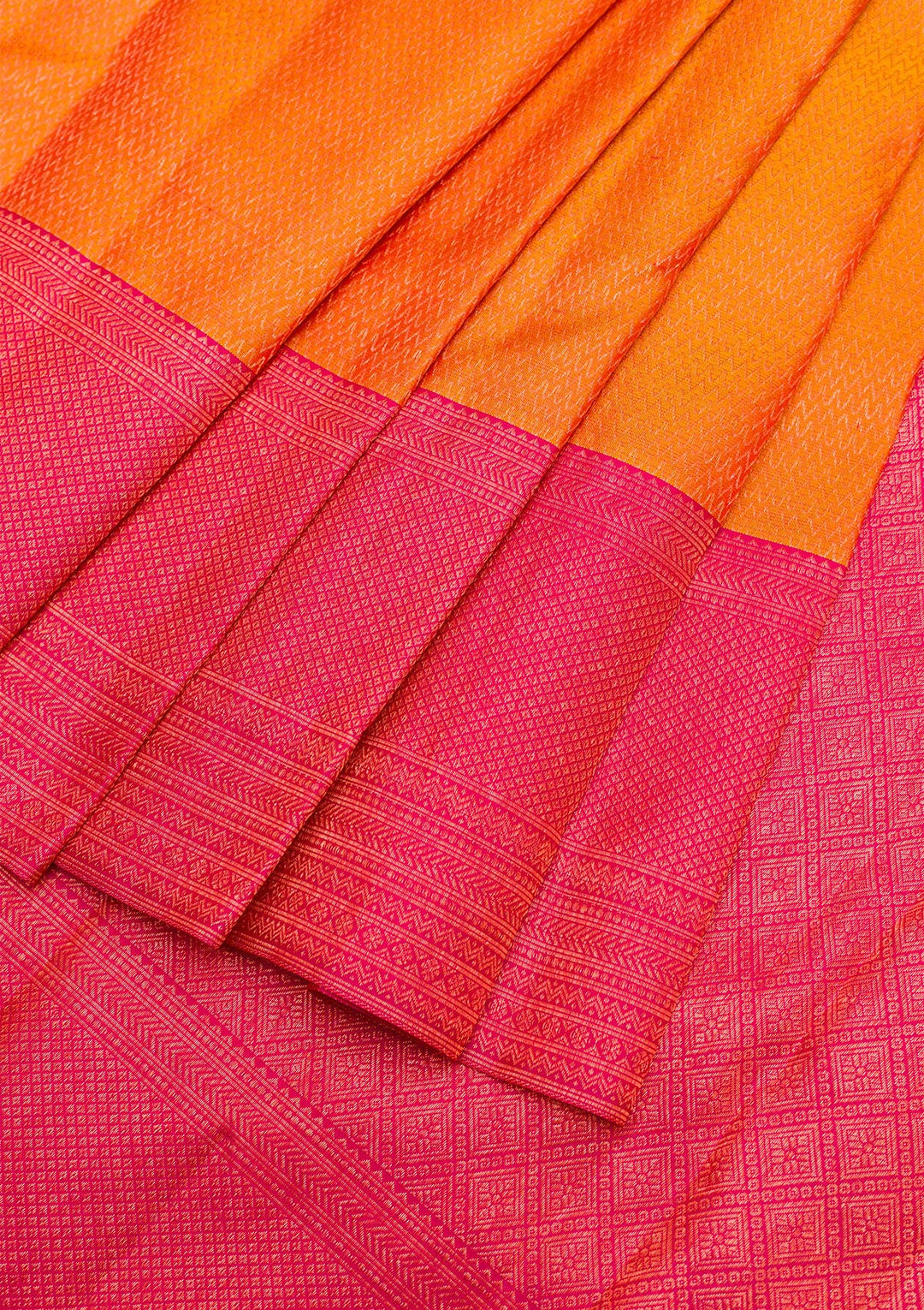 Mustard Zariwork Pure Silk Saree-Koskii