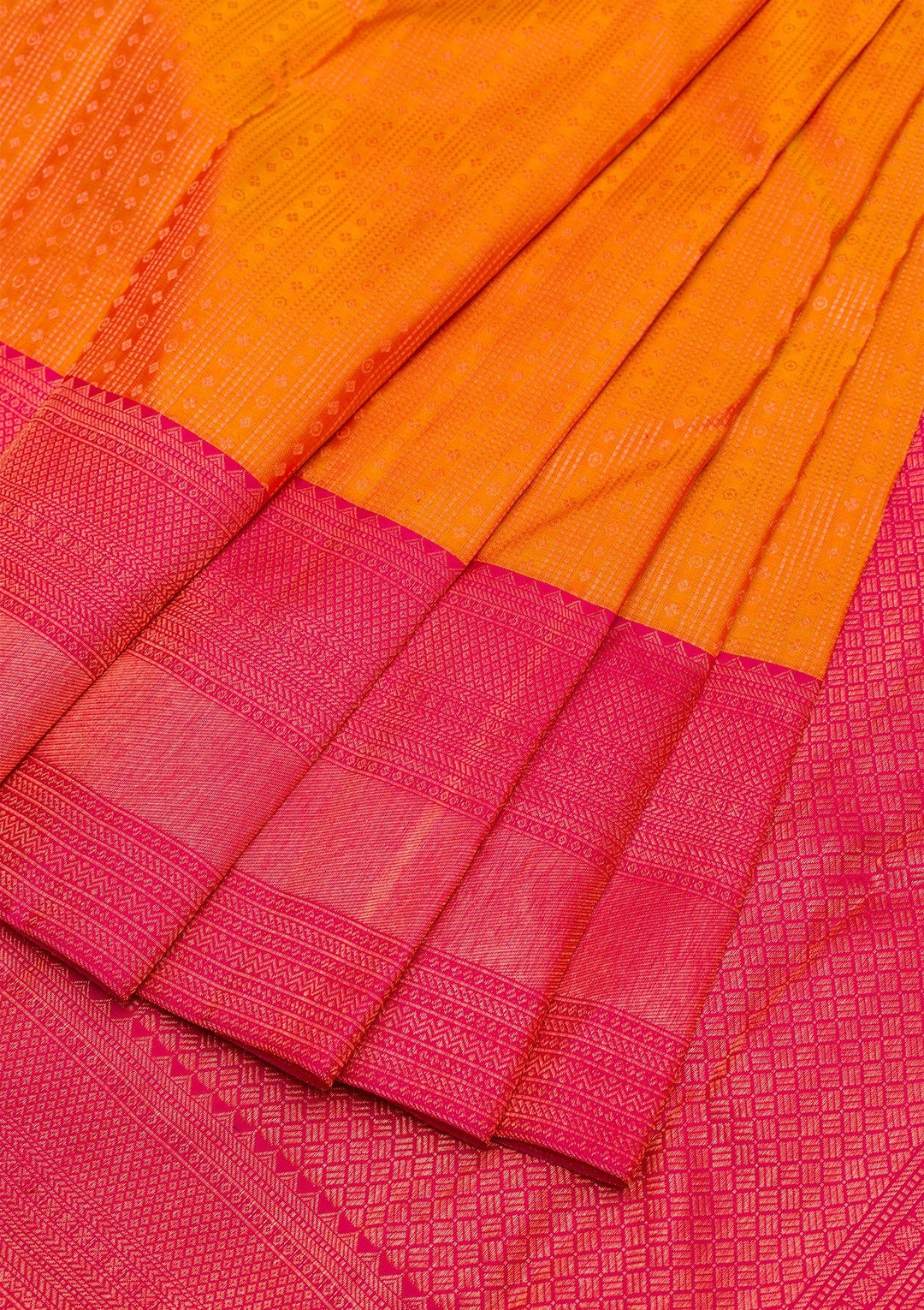 Mustard Zariwork Pure Silk Saree-Koskii