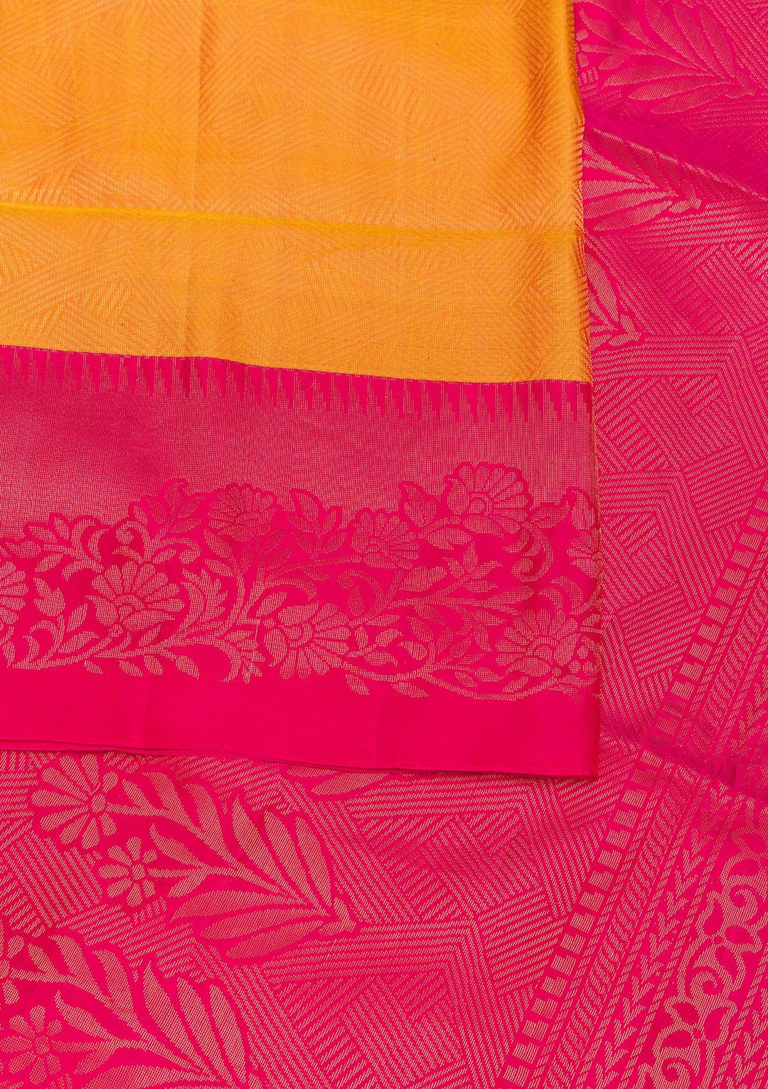 Mustard Zariwork Pure Silk Saree-Koskii