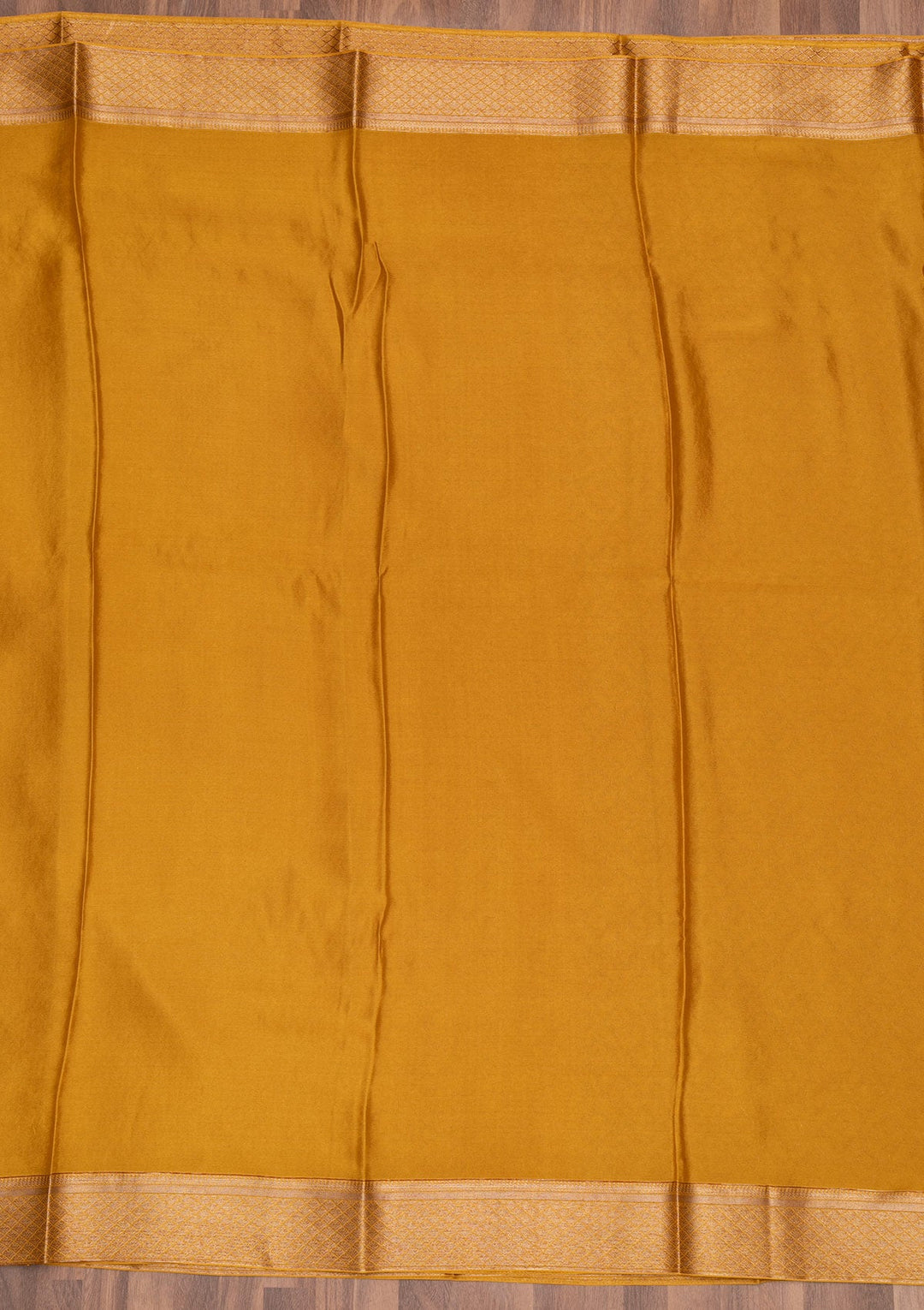 Mustard Zariwork Pure Silk Saree-Koskii
