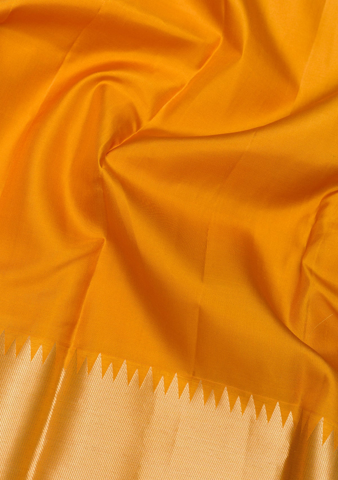 Mustard Zariwork Pure Silk Saree-Koskii