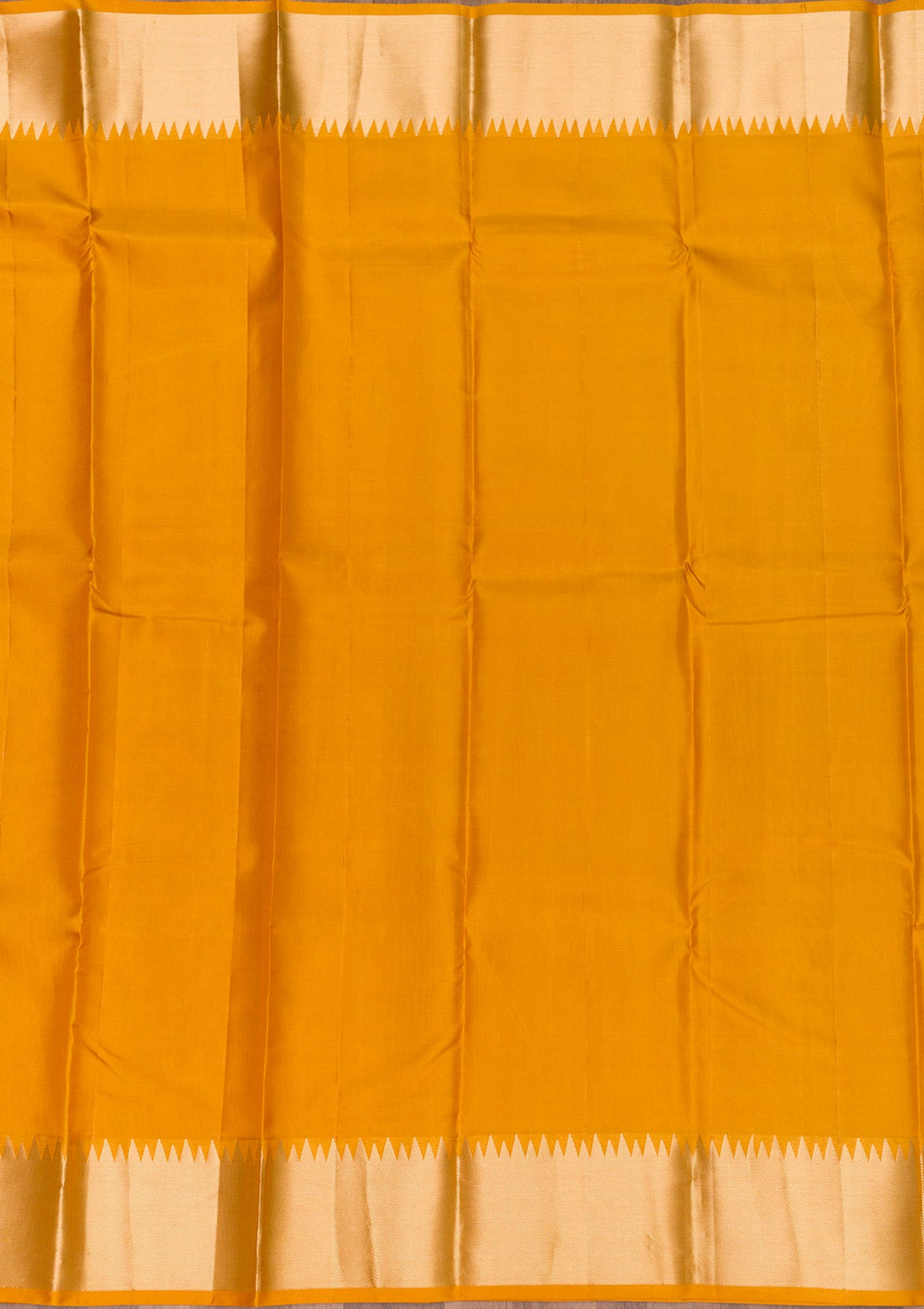 Mustard Zariwork Pure Silk Saree-Koskii