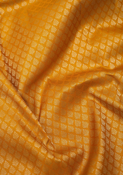 Mustard Zariwork Pure Silk Saree