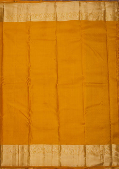 Mustard Zariwork Pure Silk Saree