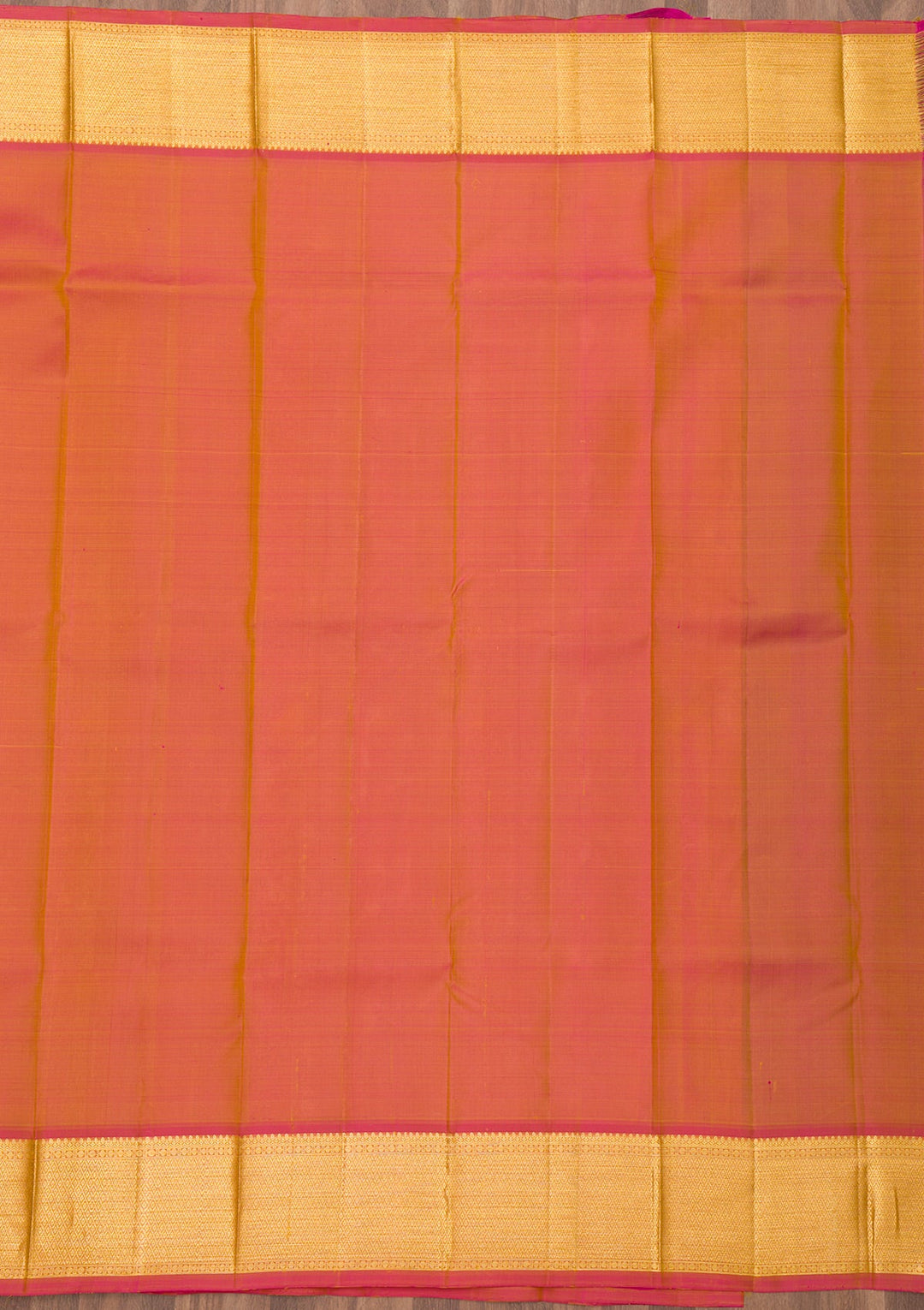 Mustard Zariwork Pure Silk Saree-Koskii