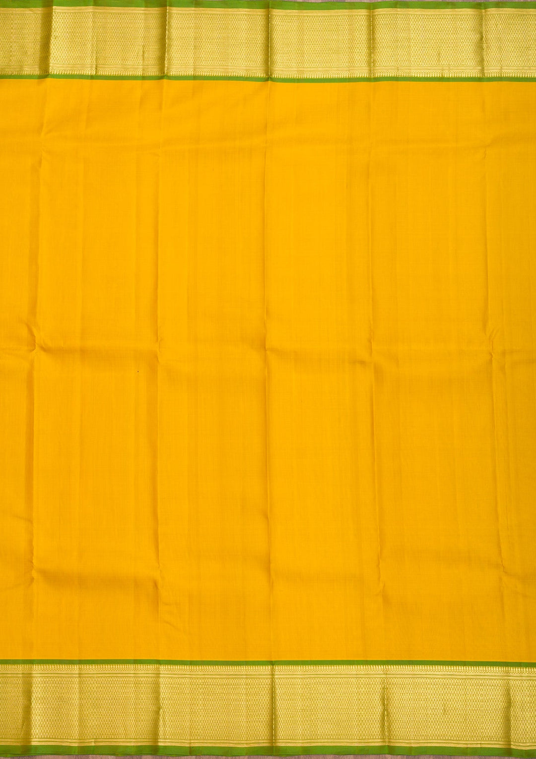 Mustard Zariwork Pure Silk Saree-Koskii