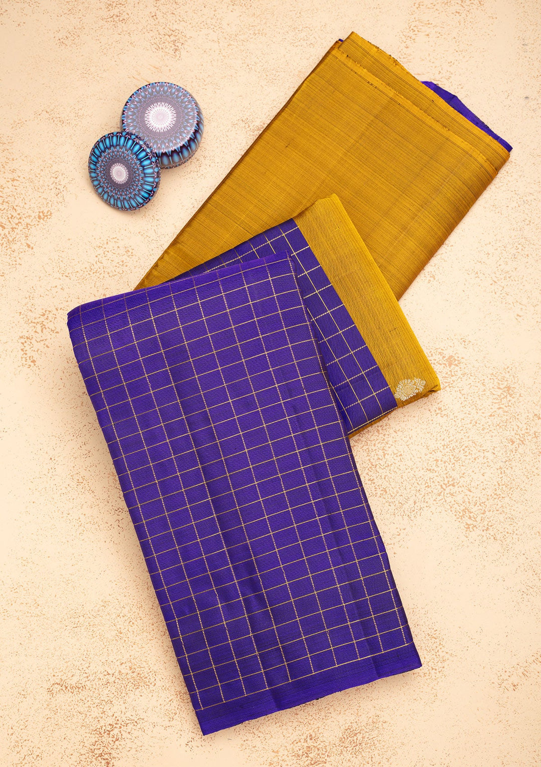 Mustard Zariwork Pure Silk Saree-Koskii