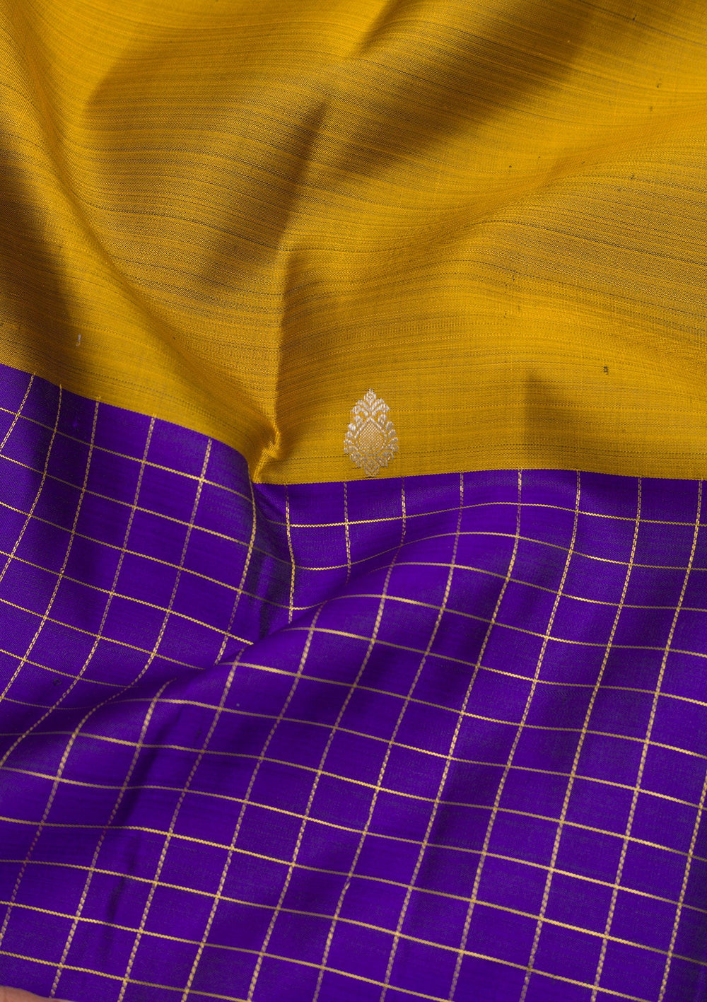 Mustard Zariwork Pure Silk Saree-Koskii