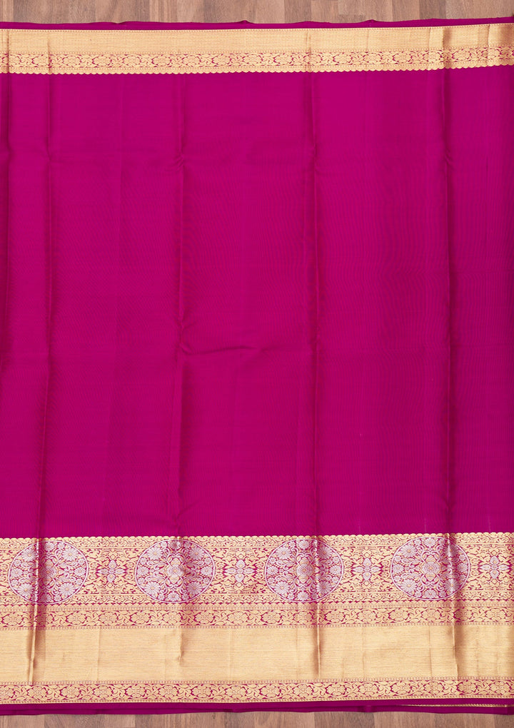 Mustard Zariwork Pure Silk Saree-Koskii
