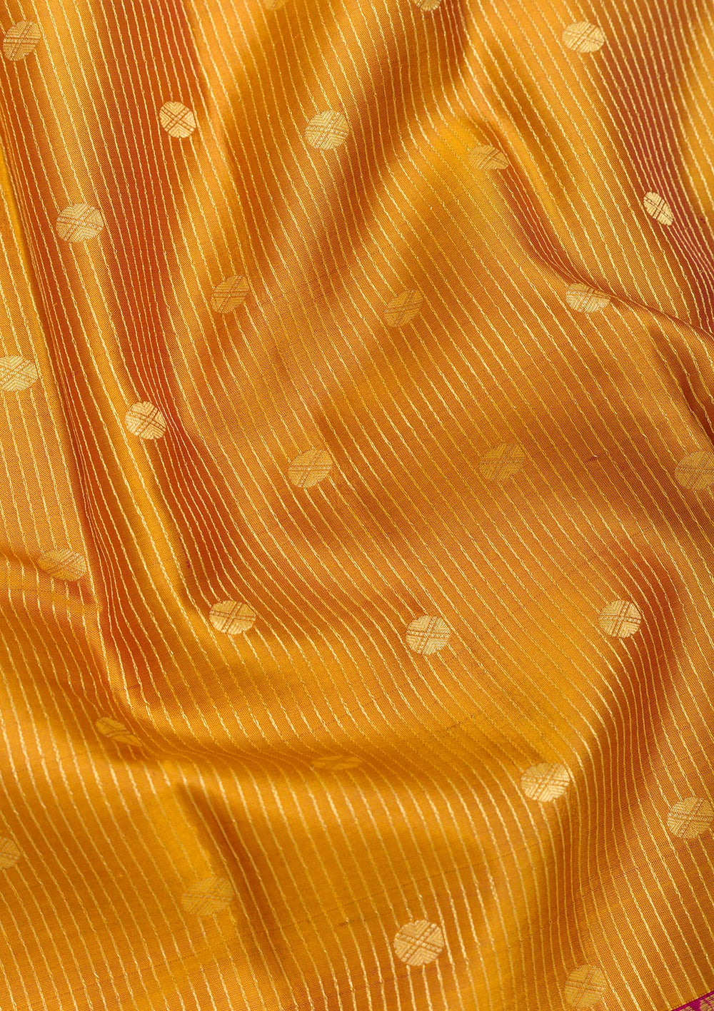 Mustard Zariwork Pure Silk Saree-Koskii